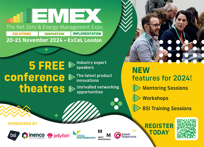 EMEX - The Net Zero & Energy Management Expo. 20-21 November, 2024, ExCel London