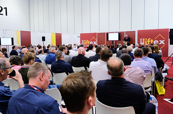 An attentive audience at one for LIFTEX's seminars