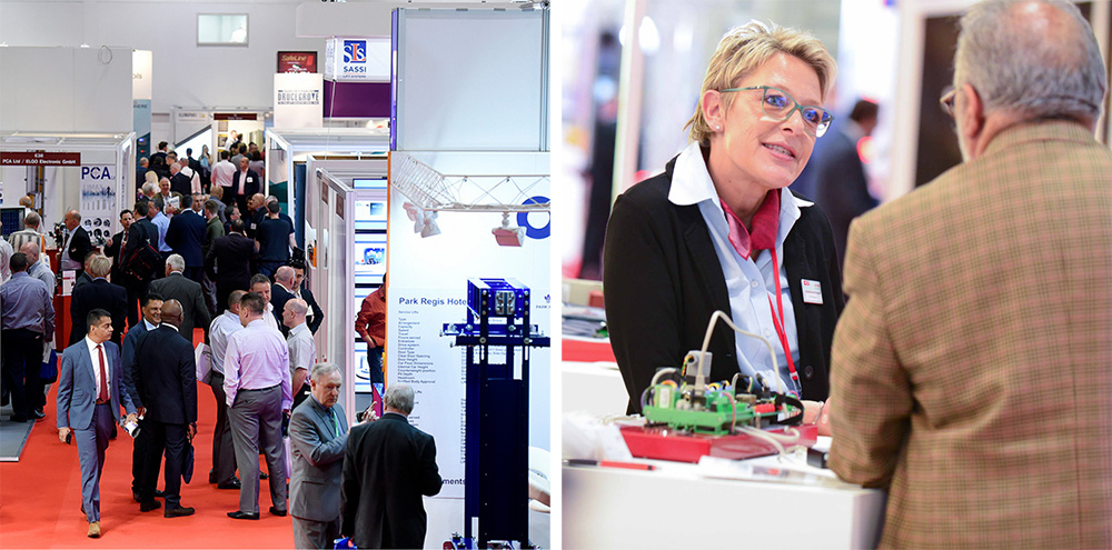 Exhibitors and attendees at Liftex 2025