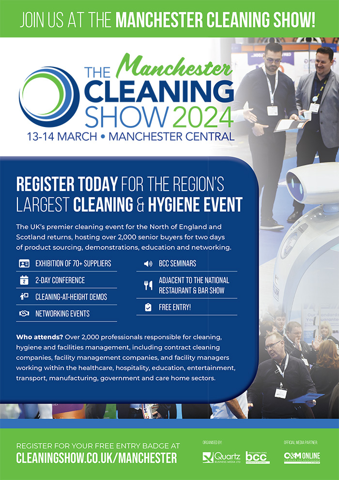 The Manchester Cleaning Show 2024 - Register today for the region's largest cleaning & hygiene event