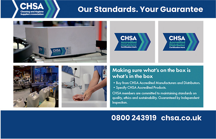Cleaning & Hygiene Suppliers Association (CHSA) - our standards, your guarantee