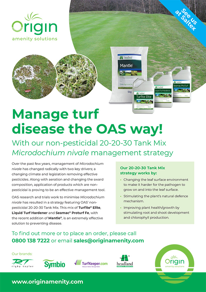 Origin Amenity solutions - manage turf disease the OAS way!