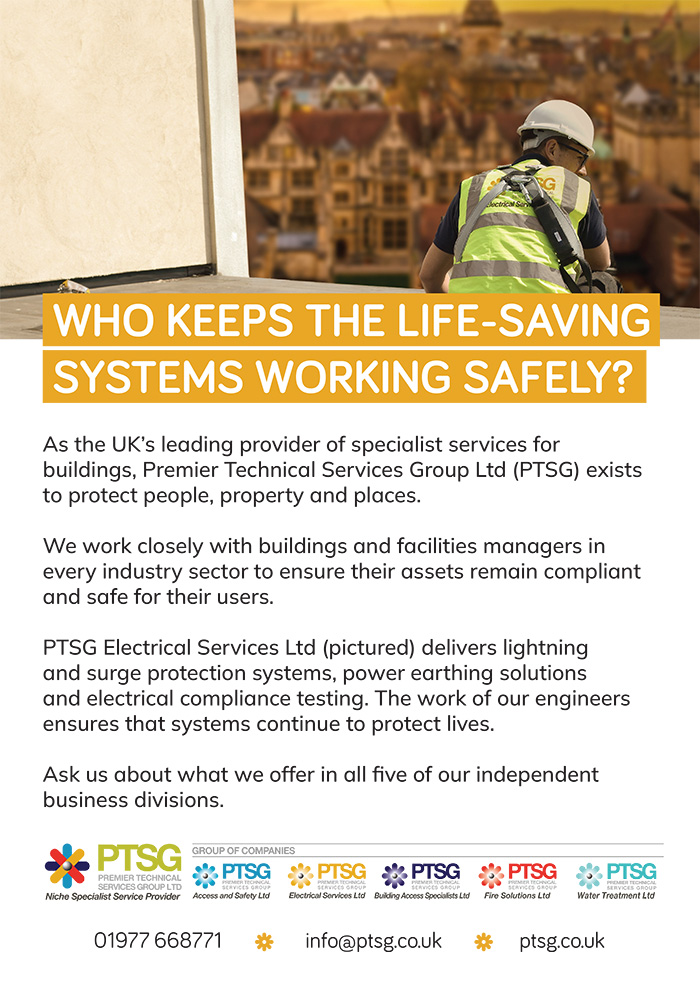PTSG - as the UK's leading provider of specialist services for buildings, Premiert Techical services Group Ltd (PTSG) exists to protect people, property and places.