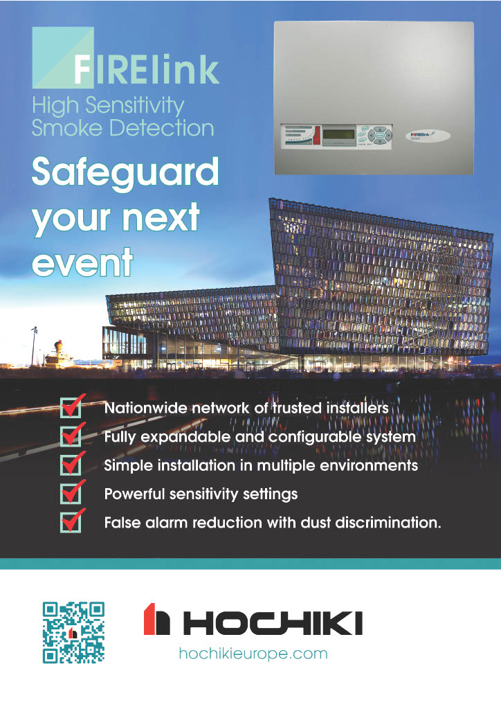 Hochiki - FIRElink, high sensitivity smoke detection. Safeguard your next event