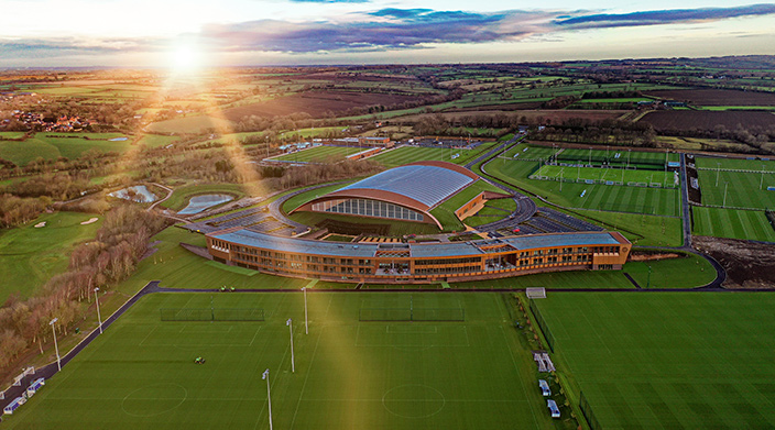 Leicester City's new Seagrave Training Ground another beautiful aerial shot