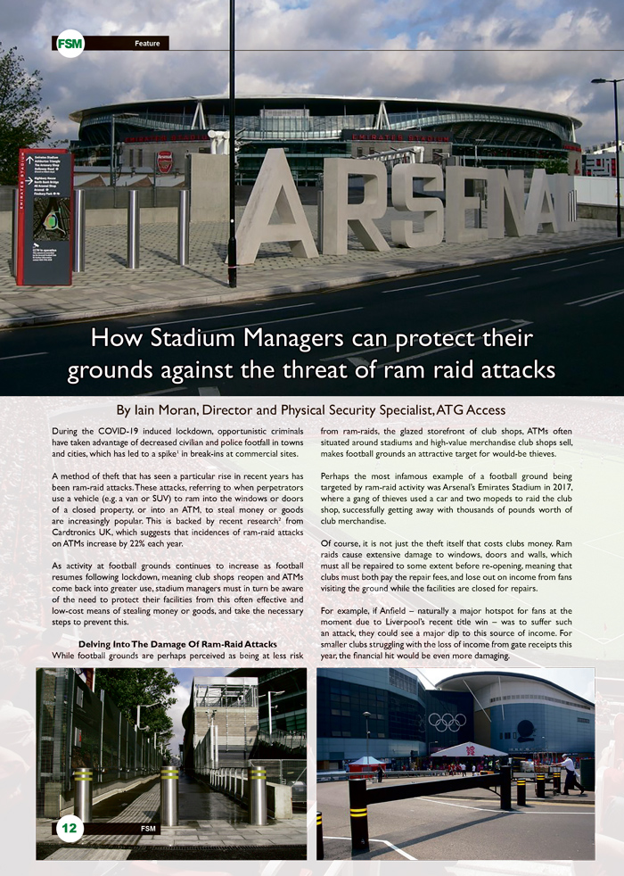 How Stadium Managers Can Protect Their Grounds Against The Threat Of Ram Raid Attacks page 1
