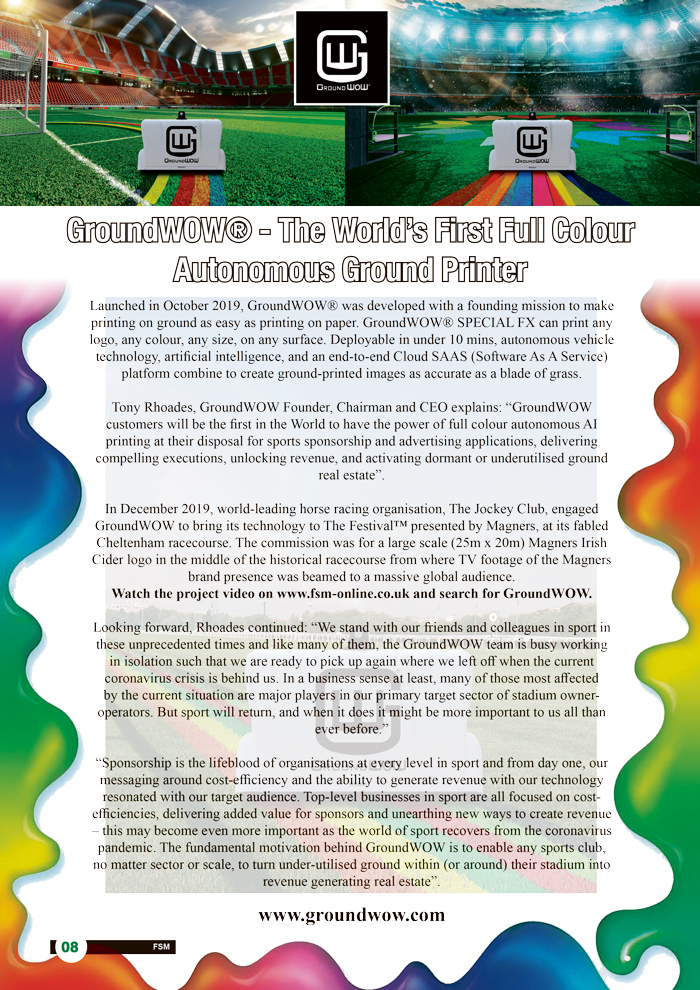 GroundWOW® - The World’s First Full Colour Autonomous Ground Printer