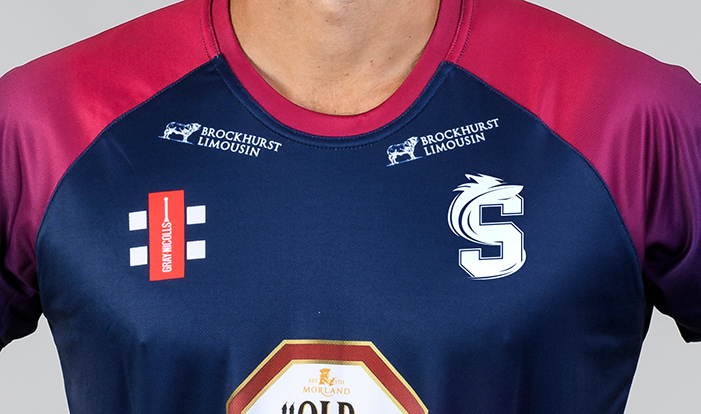 A Northamptonshire CCC shirt in the new rebrand design