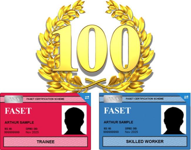 100th FASET CSCS Card Issued