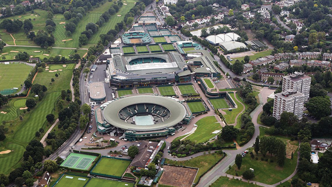 Wimbledon site aerial image