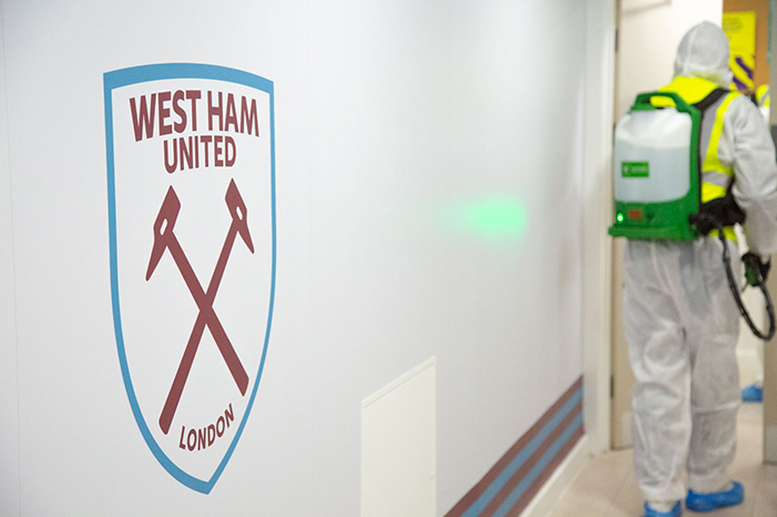 Ice Cleaning have worked with West Ham United to set the standard for virus sanitisation.