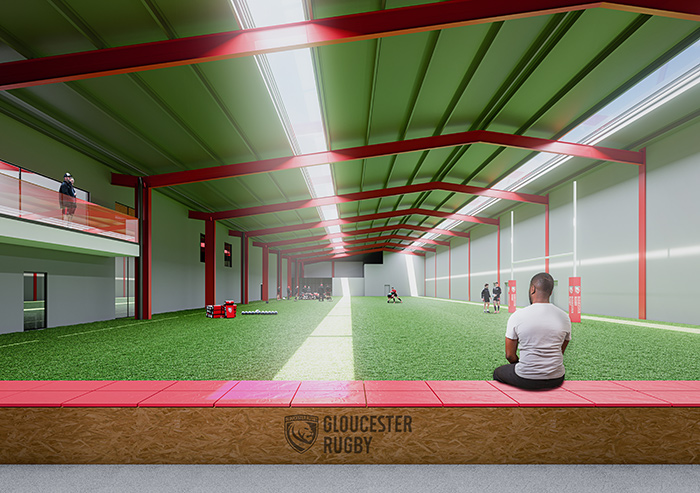 Gloucester Rugby Training Pitch Internal