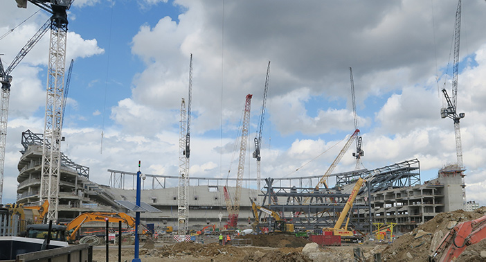 Construction of a new stadium at White Hart Lane