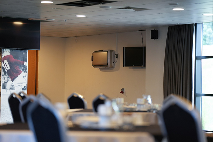 A Fellowes Air Purifier in the hospitality area at Doncaster Rovers