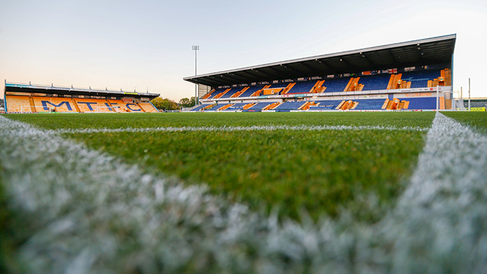Mansfield Town FC Head Groundsman Michael Merriman has revealed how products from Mansfield Sand have signalled a ‘massive improvement’ to the pitch at the One Call Stadium.