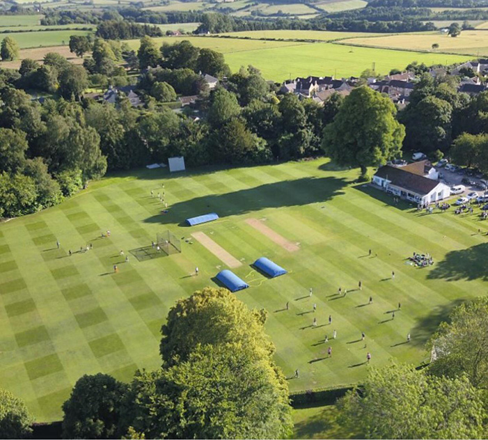 Greensward cricket pitch