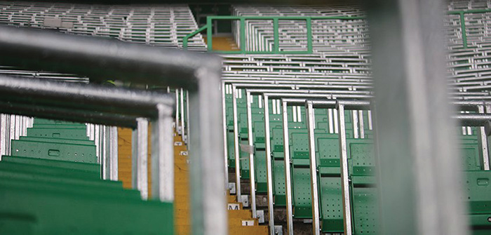 Safe standing seating at Celtic FC
