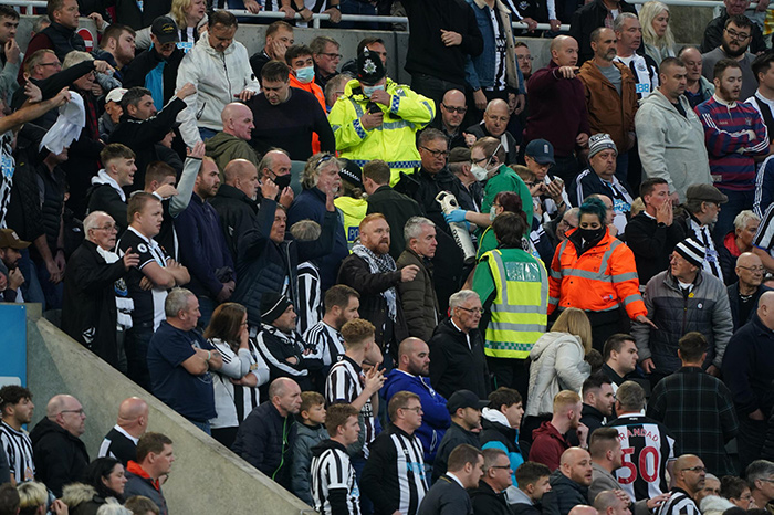 Medics in crowd at Newcastle United