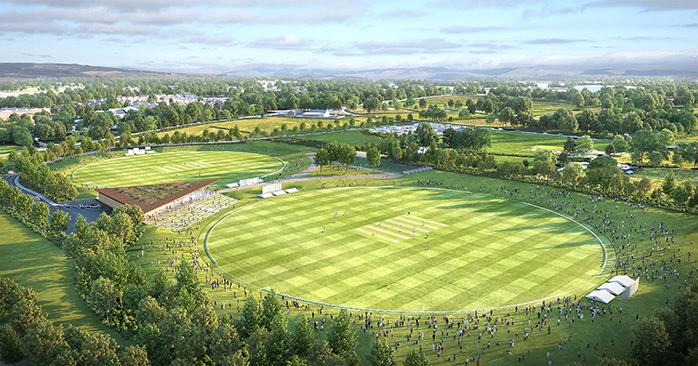 A mock-up of the proposed Farington Lancashire Cricket grounds