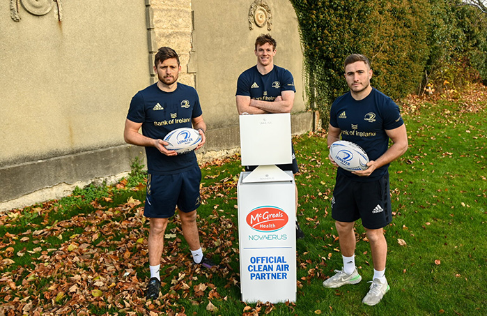 Players at Leinster Rugby with a Novaerus NanoStrike™ unit