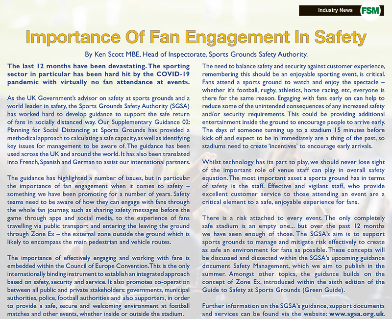 Importance Of Fan Engagement In Safety