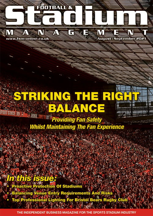 Football & Stadium Management (FSM) August / September 2021 front cover