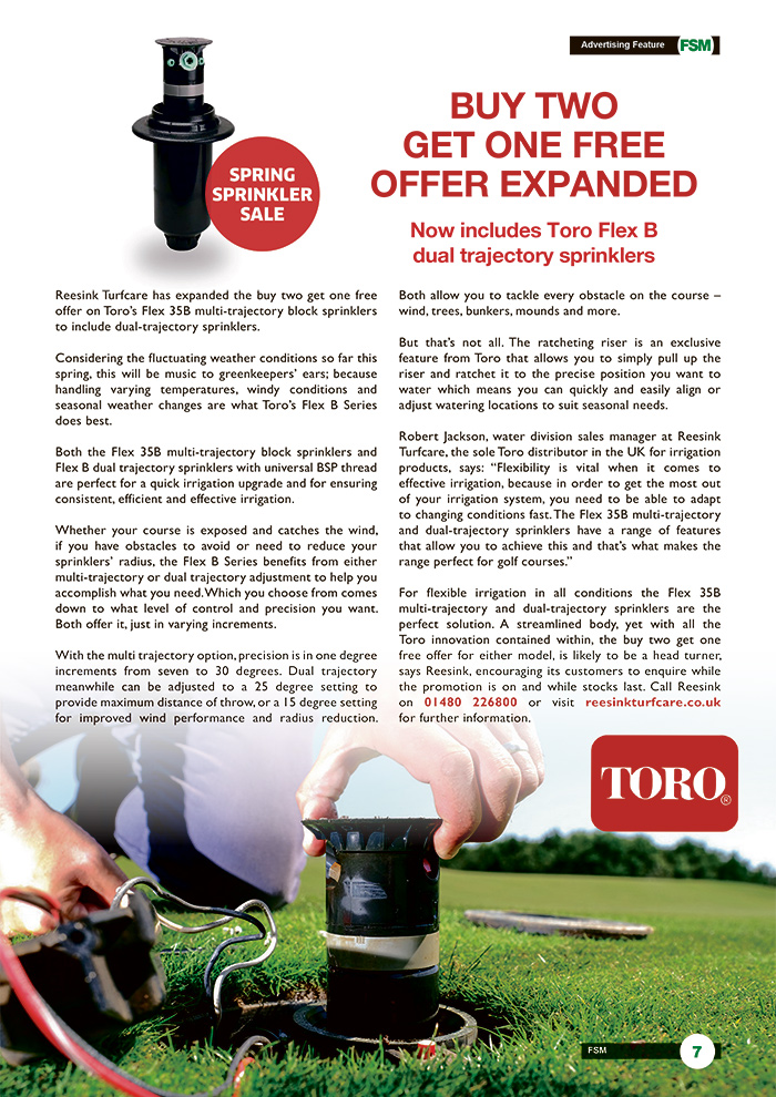 Reesink Turfcare Buy Two Get One Free Offer Expanded