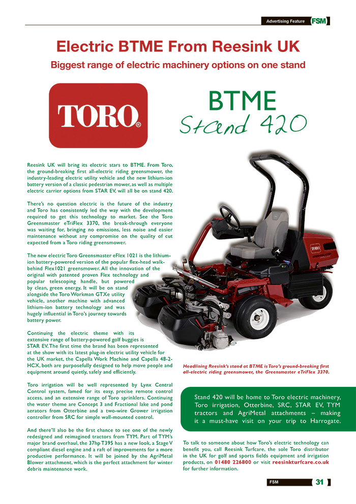 Electric BTME From Reesink UK