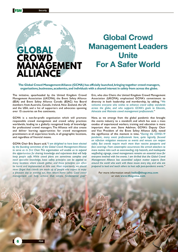 Launch Of The Global Crowd Management Alliance