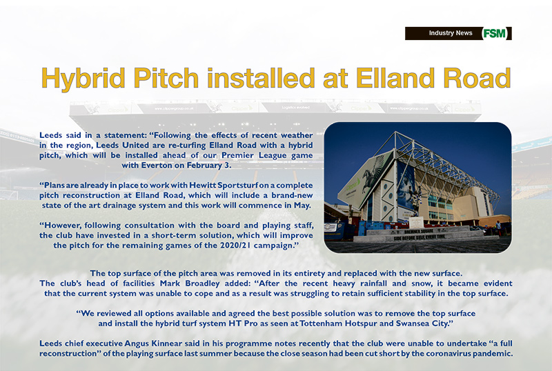 Hybrid Pitch at Leeds United’s Elland Road