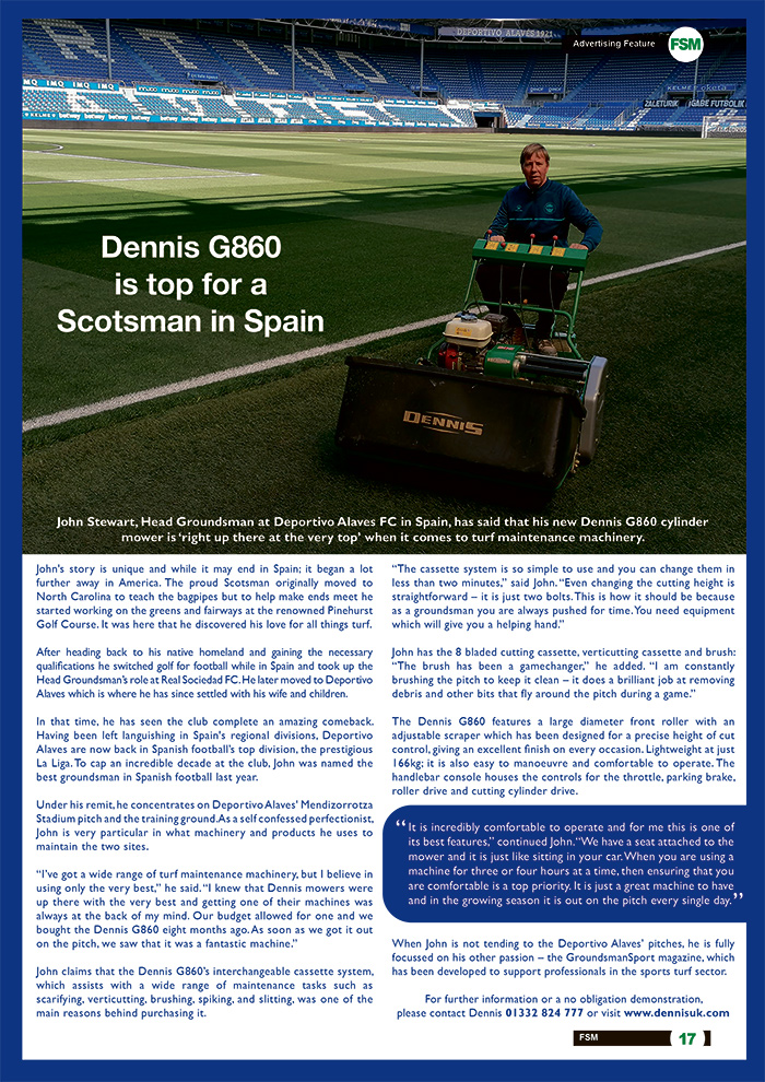 Dennis G860 Is Top For A Scotsman In Spain