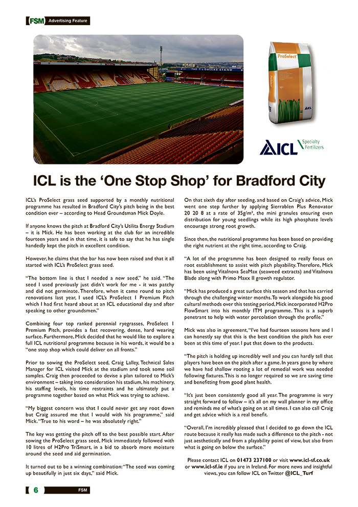 ICL Is The ‘One Stop-Shop’ For Bradford City