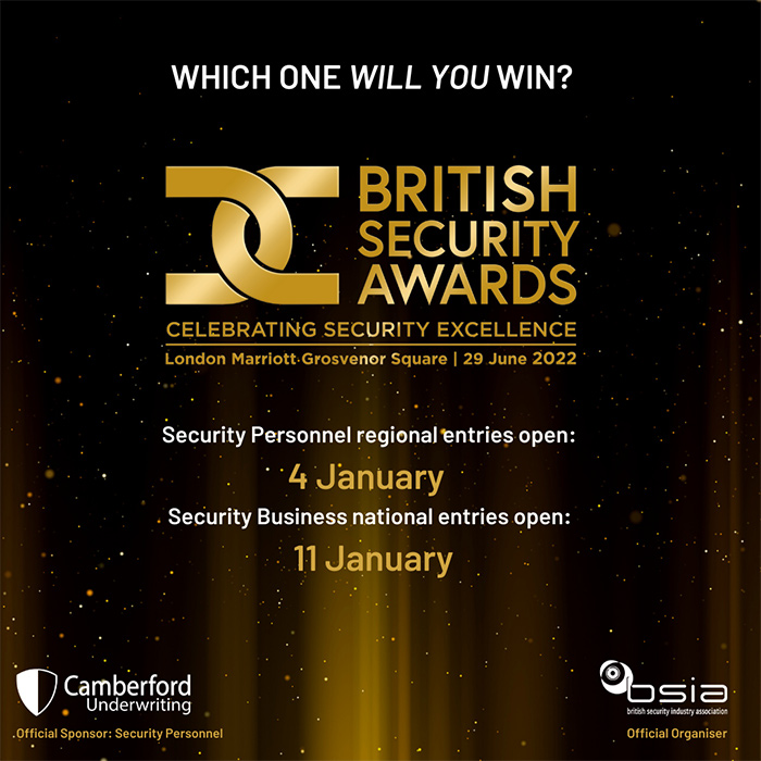 British Security Awards 2022 which one will you win