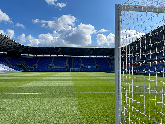 The football pitch at Reading FC