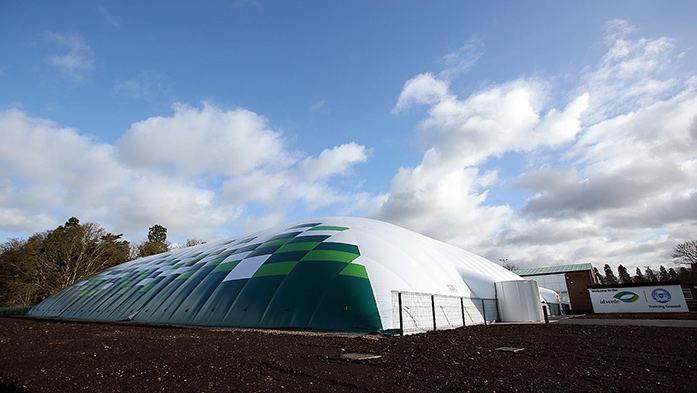 Peerborough FC's training ground dome