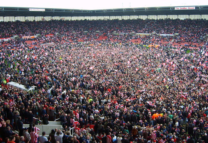 Stoke City FC Pitch Invasion
