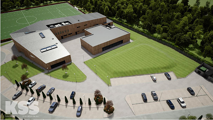 Brymor Construction is working with Southampton FC on its new gym complex. Artist's impression of new gym at its Staplewood training Marchwood, near Southampton.