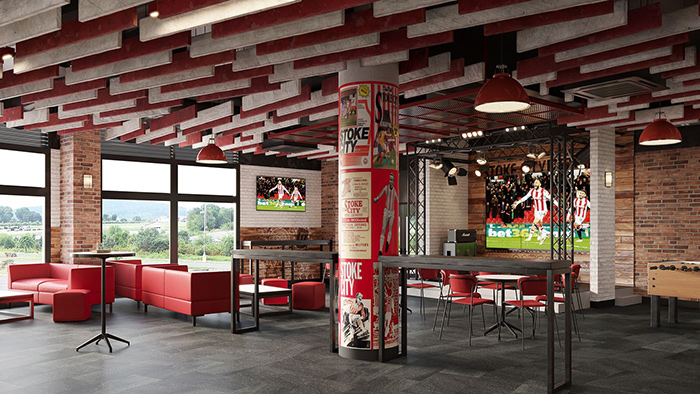 An image showing how the new Stoke City Sports Bar will look