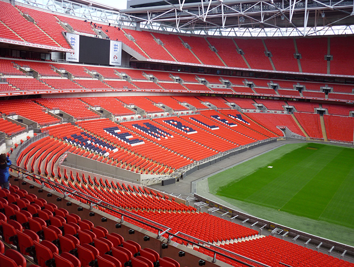 Seating at Wembley Stadium