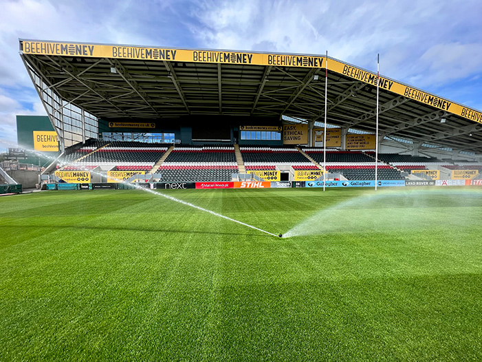 Hunter irrigation system at Leicester City Tigers