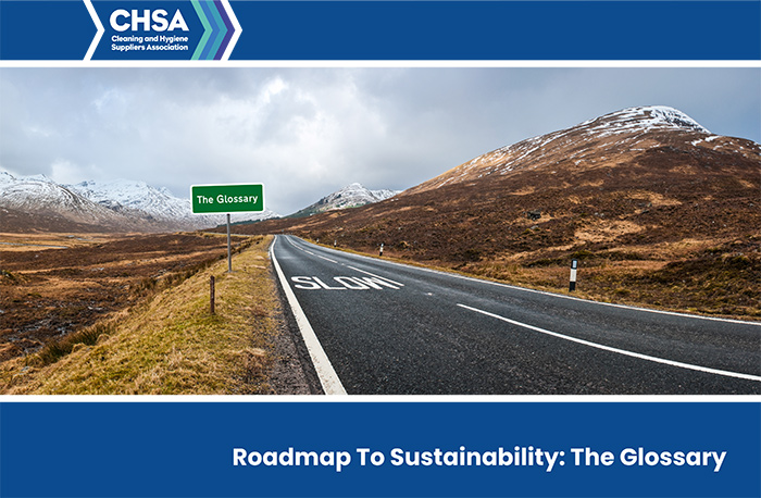 CHSA Sustainability Glossary front cover