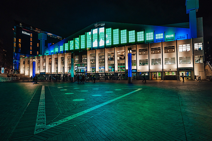 OVO Arena Wembley at night
