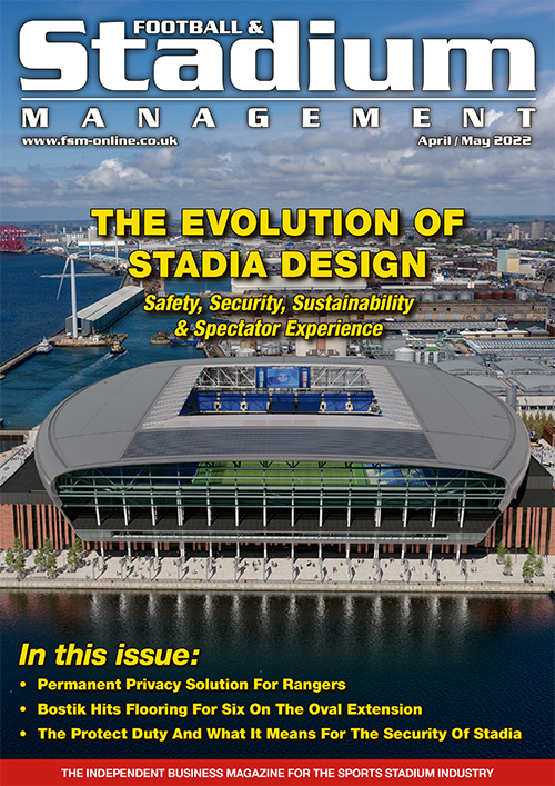 Football & Stadium Management (FSM) April / May 2022 front cover