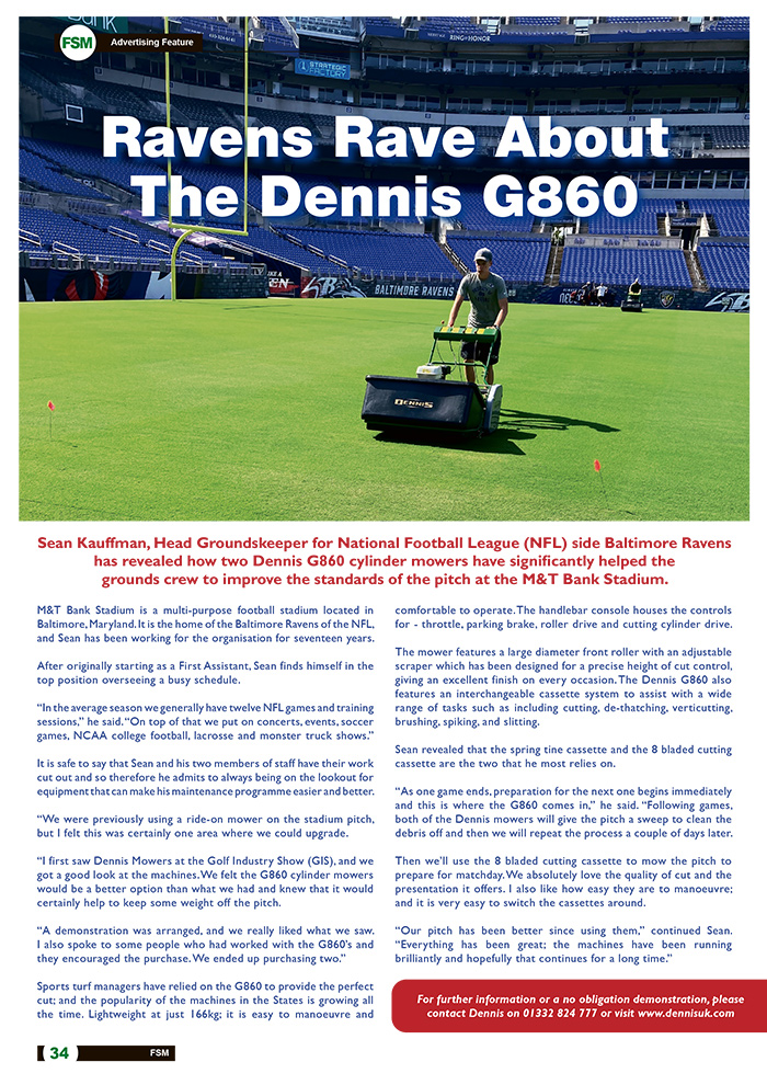 Ravens Rave About The Dennis G860