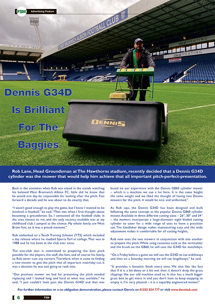 Dennis G34D Is Brilliant For The Baggies