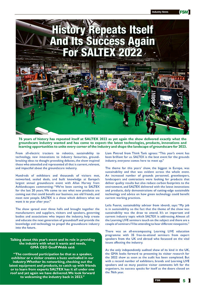 History Repeats Itself And It's Success Again For SALTEX 2022