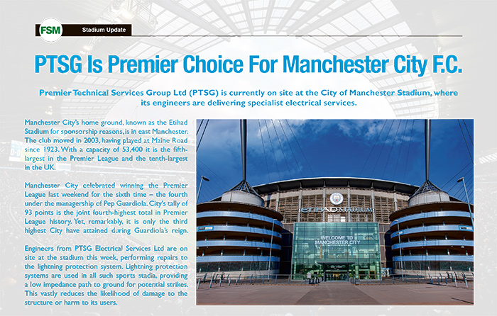PTSG Is Premier Choice For Manchester City F.C.