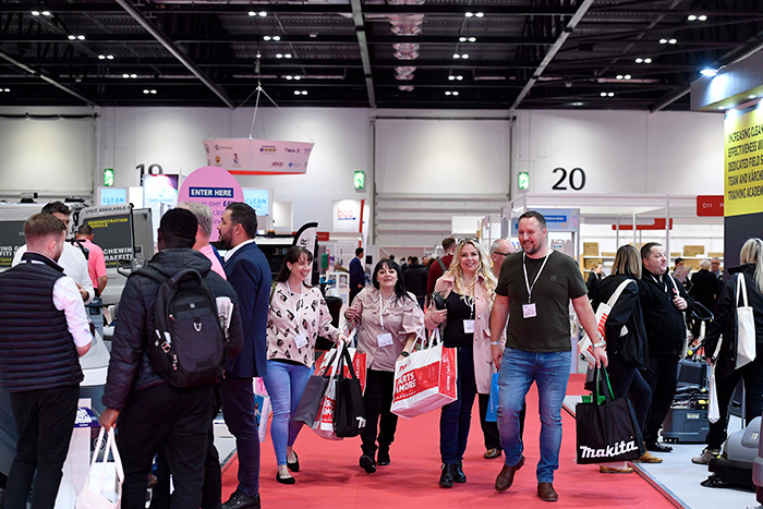 A crowd of attendees at The Cleaning Show