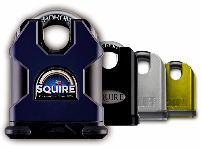 Squire Stronghold padlocks through the years. A selection of Squire Stronghold's padlocks