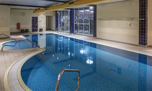 The pool inside The Chesford Grange Hotel